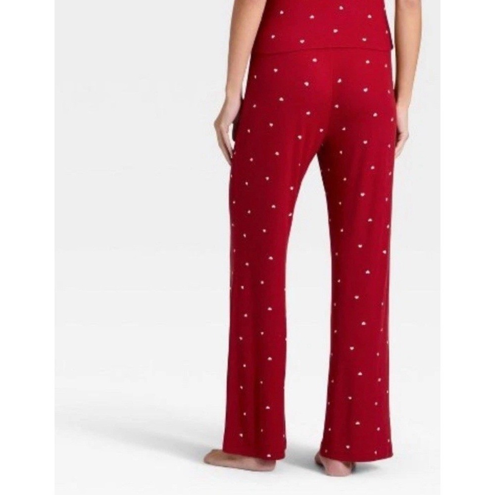 Valentines Day-Heart- Red Pointelle Pajama Pants- Auden Modal Soft XXL